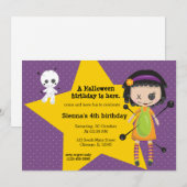 Invitation Poupée Voodoo - choisir la couleur arrière - plan (Devant / Derrière)