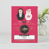 Invitation Poupées d'imbrication (Debout devant)