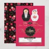 Invitation Poupées d'imbrication (Devant / Derrière)