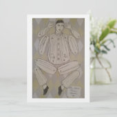 Invitation Poupées en papier italiennes - Trois (Debout devant)