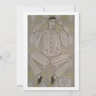 Invitation Poupées en papier italiennes - Trois