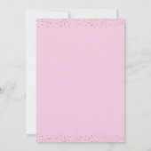 Invitation Poupées mignonnes Parties scintillant avec ballons (Dos)