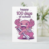 Invitation pour 100 jours d'école (Debout devant)