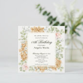 Invitation pour 18 ans dans des couleurs d'automne (Debout devant)