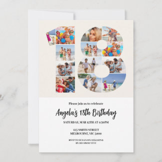 Invitation pour 18 ans - Numéro 18