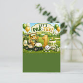 Invitation pour 1er anniversaire de golf (Debout devant)