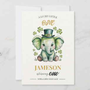 Invitation pour 1er anniversaire   Saint-Patrick c