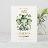 Invitation pour 1er anniversaire | Saint-Patrick c (Debout devant)