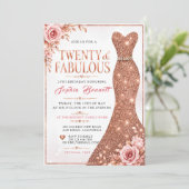 Invitation pour 20 ans 'Twenty & Fabulous' (Debout devant)