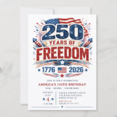 Invitation pour 250 Ans de Liberté (Devant)