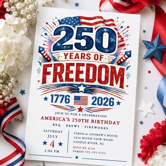 Invitation pour 250 Ans de Liberté