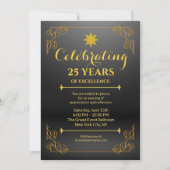 Invitation pour 25 ans d'activité moderne (Devant)