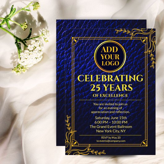 Invitation pour 25 ans d'activité moderne