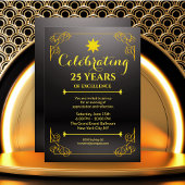 Invitation pour 25 ans d'activité moderne