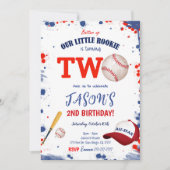 Invitation pour 2ème anniversaire de baseball (Devant)
