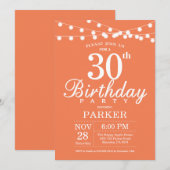 Invitation pour 30e anniversaire Corail (Devant / Derrière)