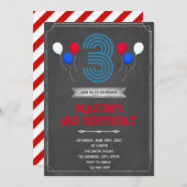 Invitation pour 3 ans (Devant / Derrière)