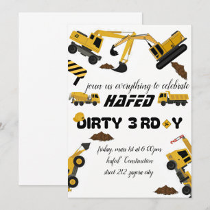 Invitation pour 3ème anniversaire sale