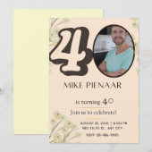 Invitation pour 40 ans (Devant / Derrière)