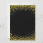 Invitation pour 40 ans – Quarante en or | Moderne (Dos)