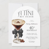 Invitation pour 40 ans Tini Un Peu Plus Âgé Espres (Devant)