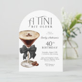 Invitation pour 40 ans Tini Un Peu Plus Âgé Espres (Debout devant)