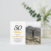 Invitation pour 50 ans d'anniversaire fabuleux (Debout devant)