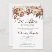Invitation pour 50 ans de mariage (Devant)