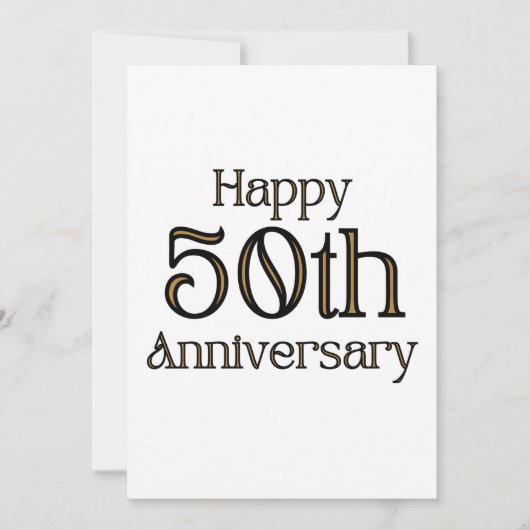 Invitation pour 50 ans de mariage (Devant)