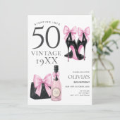 Invitation pour 50 ans Fêter le 50ème anniversaire (Debout devant)
