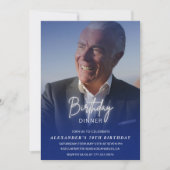 Invitation pour 70e anniversaire Dîner d'anniversa (Devant)