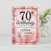 Invitation pour 70e anniversaire Paillettes Rouges (Debout devant)