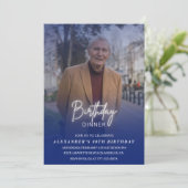 Invitation pour 80e anniversaire Dîner d'anniversa (Debout devant)