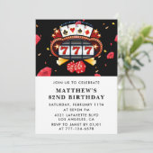 Invitation pour 82e anniversaire carte à jouer Cas (Debout devant)
