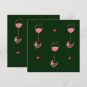 Invitation pour amateur de vin (Devant / Derrière)