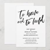 Invitation Pour avoir et garder l'écriture manuscrite de la r (Devant / Derrière)