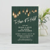 Invitation Pour avoir et tenir des lumières Edison en bois ve (Debout devant)