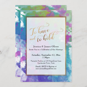 Invitation Pour avoir et tenir la réception d'Artsy couleur o