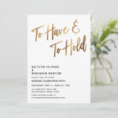 Invitation Pour avoir et tenir un événement minimal de callig (Debout devant)