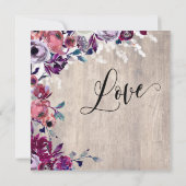 Invitation Pour Avoir & Pour Garder Script Fleurs Gras Lumièr (Dos)