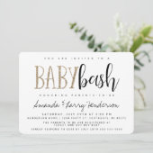 Invitation pour Baby Bash, Shower de bébé pour cou (Debout devant)