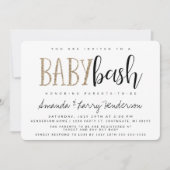 Invitation pour Baby Bash, Shower de bébé pour cou (Devant)
