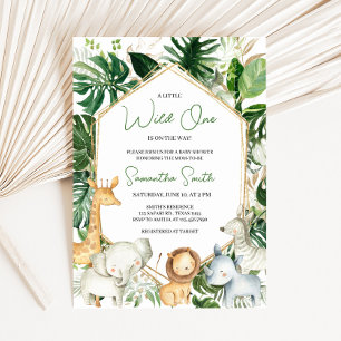 Invitation pour Baby Shower A Little Wild One