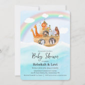 Invitation pour Baby Shower Arche de Noé (Devant)