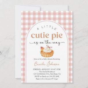 Invitation pour Baby Shower automnal de petite gât