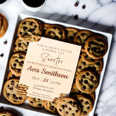 Invitation pour Baby Shower aux biscuits aux pépit