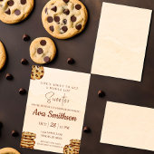 Invitation pour Baby Shower aux biscuits aux pépit