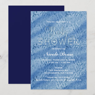 Invitation pour Baby Shower aux gouttes de pluie a