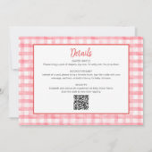 Invitation pour Baby Shower avec Code QR de Boutei (Dos)
