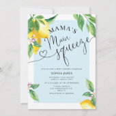 Invitation pour baby shower bébé citron, le chouch (Devant)
